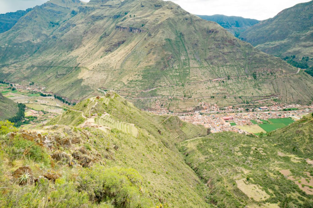 Looking down to Pisac Town